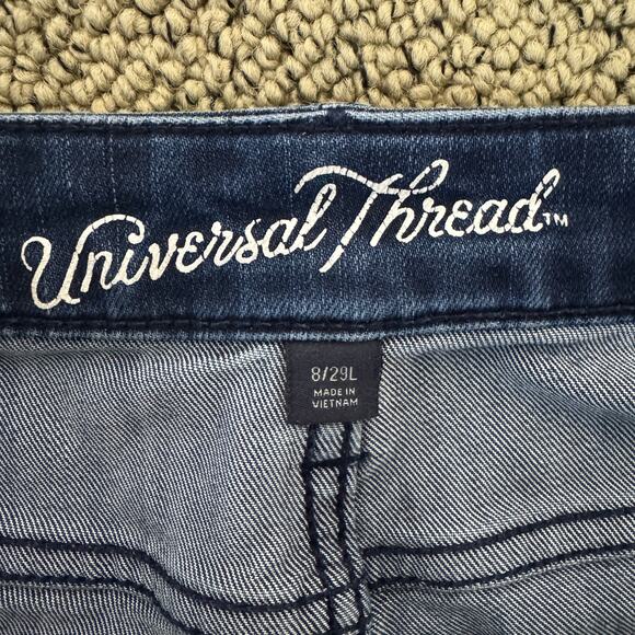 Universal Thread Mid Rise Skinny Denim Stretch Blue Jeans US Women's 29 - Picture 4 of 7
